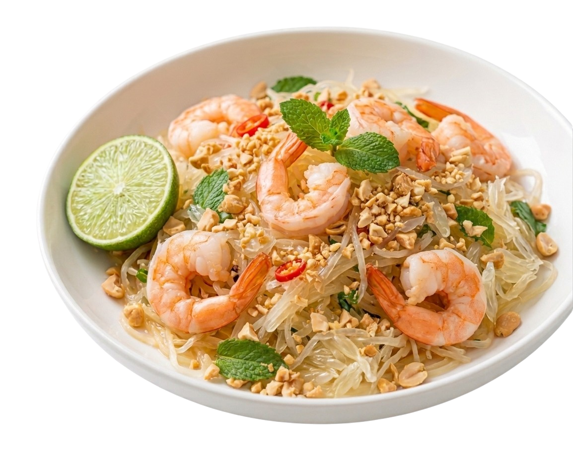 Shrimp noodle dish